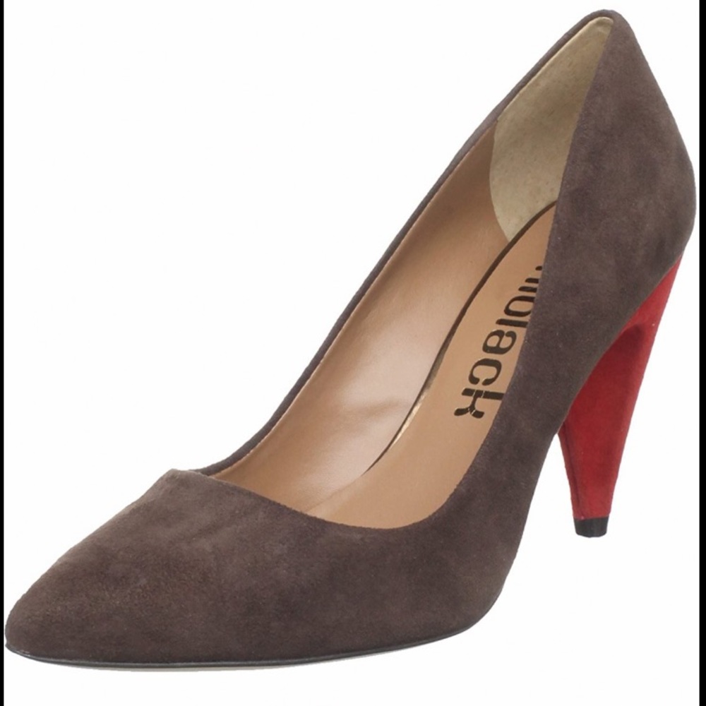 SRP $175 Suede Heels in Aubergine